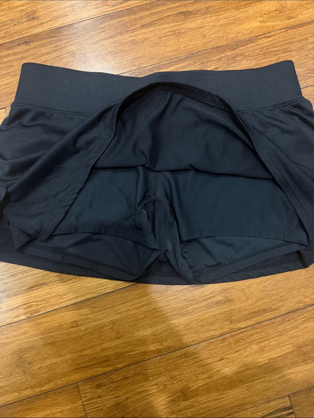 Nike Black Women's Athletic Skort with Swoosh - Picture 2 of 4